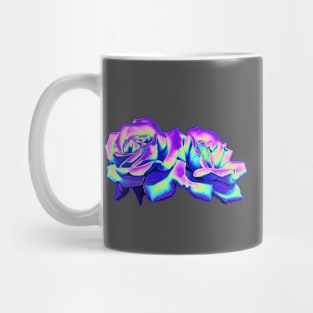 Dark Holographic Roses Mug